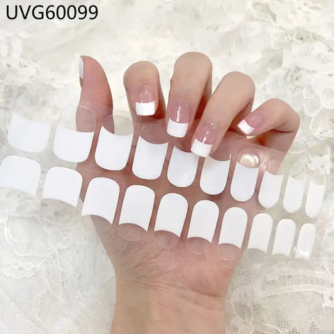 Gel nail stickers  (UV-penn inkludert)