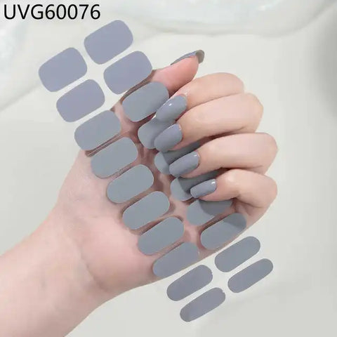 Gel nail stickers  (UV-penn inkludert)