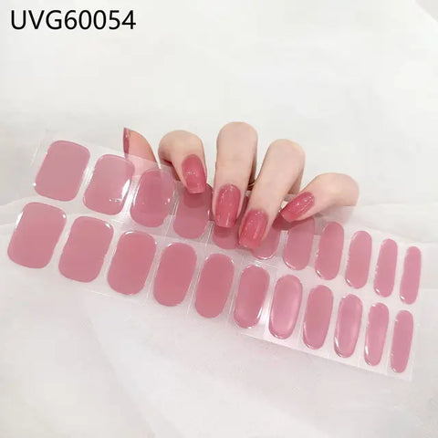 Gel nail stickers  (UV-penn inkludert)