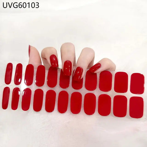 Gel nail stickers  (UV-penn inkludert)