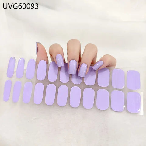 Gel nail stickers  (UV-penn inkludert)