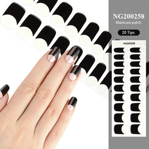 Gel nail stickers  (UV-penn inkludert)