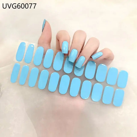 Gel nail stickers  (UV-penn inkludert)