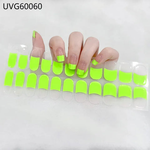 Gel nail stickers  (UV-penn inkludert)