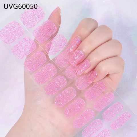 Gel nail stickers  (UV-penn inkludert)