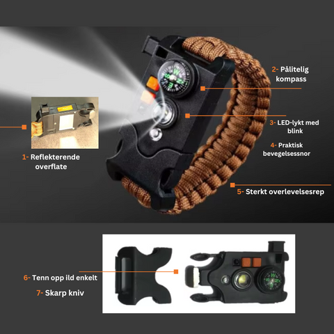utendors-overlevelsesarmband-led-flint-paracord-multi-tool