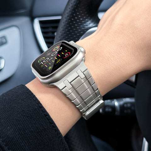 Frostet Rustfritt Stål Magnetbånd for Apple Watch