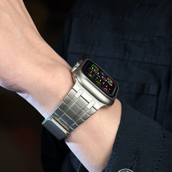 Frostet Rustfritt Stål Magnetbånd for Apple Watch