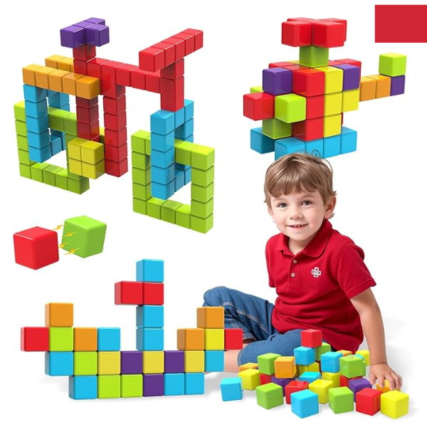 Magnetiske byggeklosser for småbarn - STEM Montessori-leker