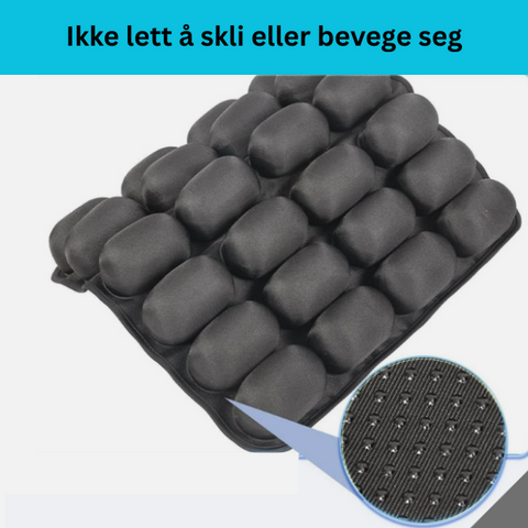KomfortSitte™ – Avlaster rygg og halebein ved lange reiser og stillesitting