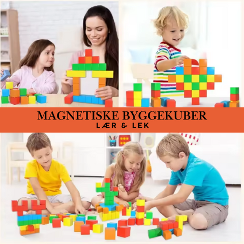 Magnetiske byggeklosser for småbarn - STEM Montessori-leker