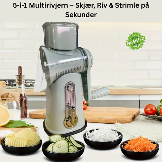 5-i-1 Multirivjern – Skjær, Riv & Strimle på Sekunder