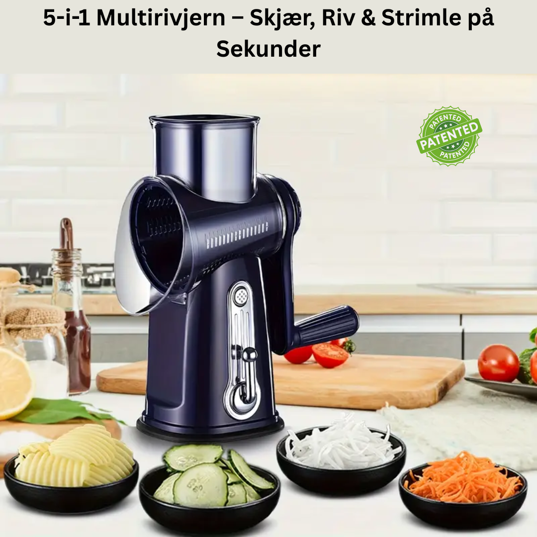 5-i-1 Multirivjern – Skjær, Riv & Strimle på Sekunder