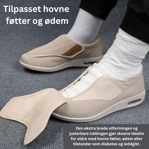 Bredde Sko for Eldre – Komfortable og Sklisikre Sko