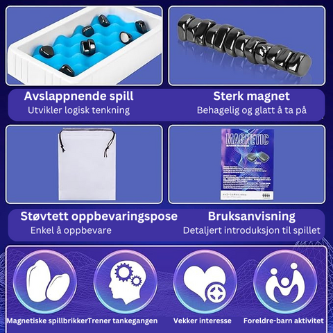 MagnetSchack - Bygg Ferdigheter Sammen med Familien (Oppgradert Versjon)